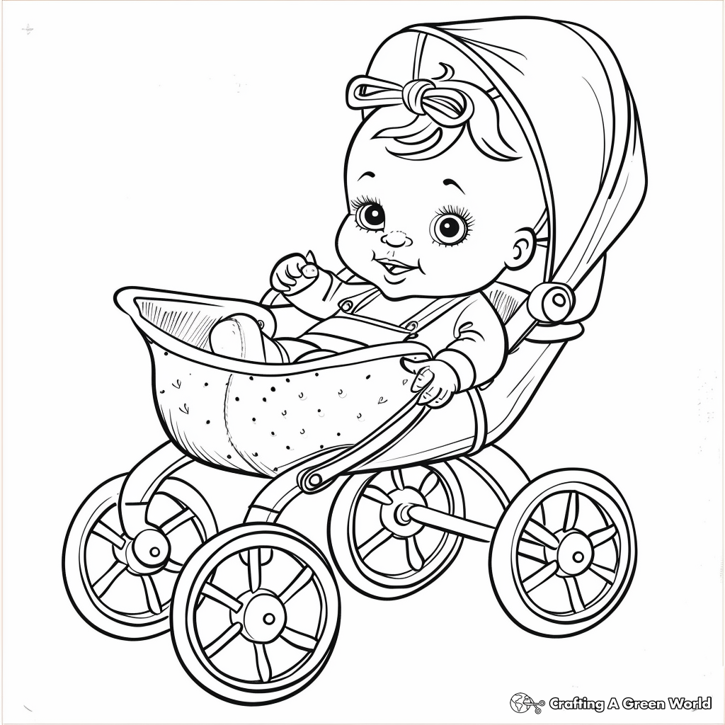 reborn baby coloring page