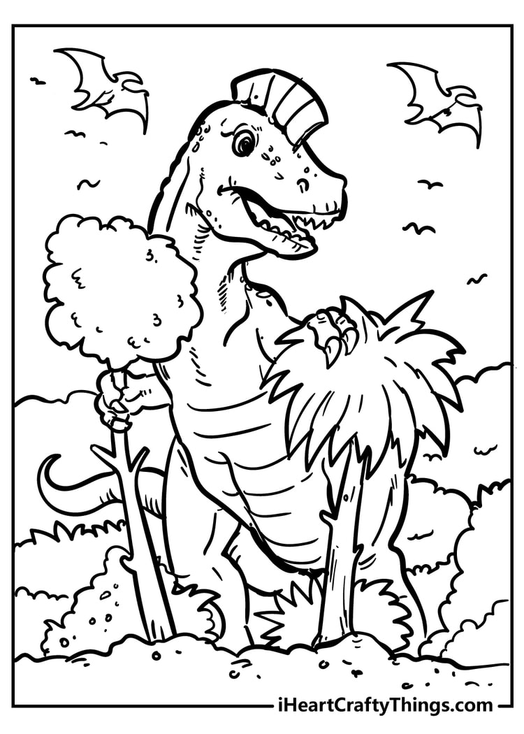 free printable coloring pages dinosaurs