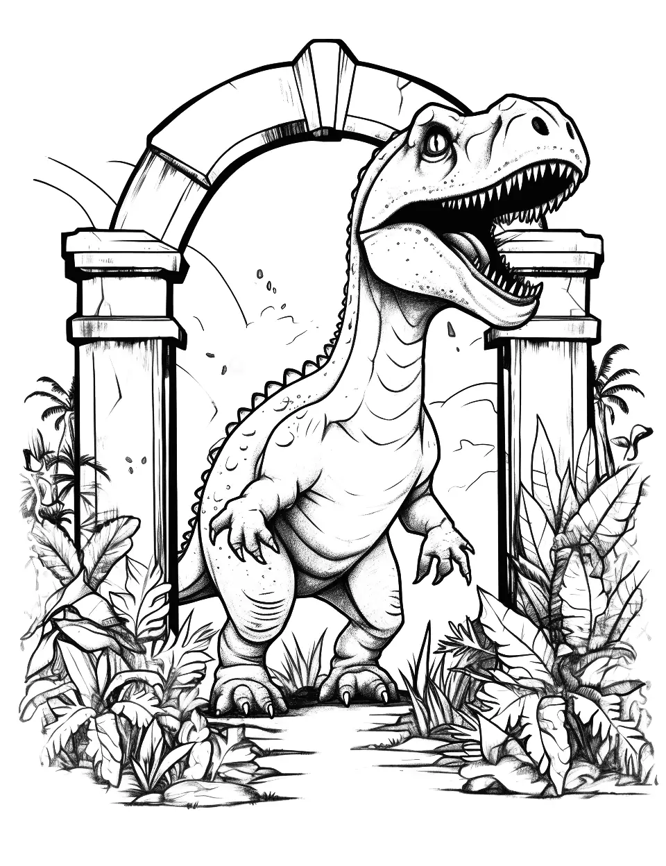 free printable coloring pages dinosaurs