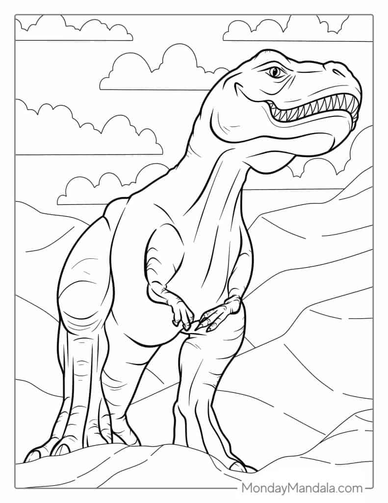 free printable coloring pages dinosaurs