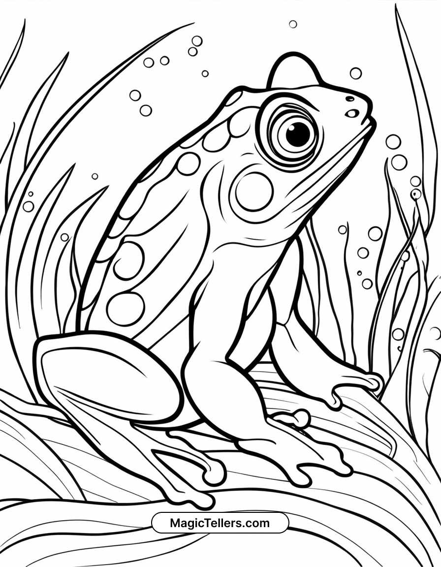 free printable coloring pages of frogs