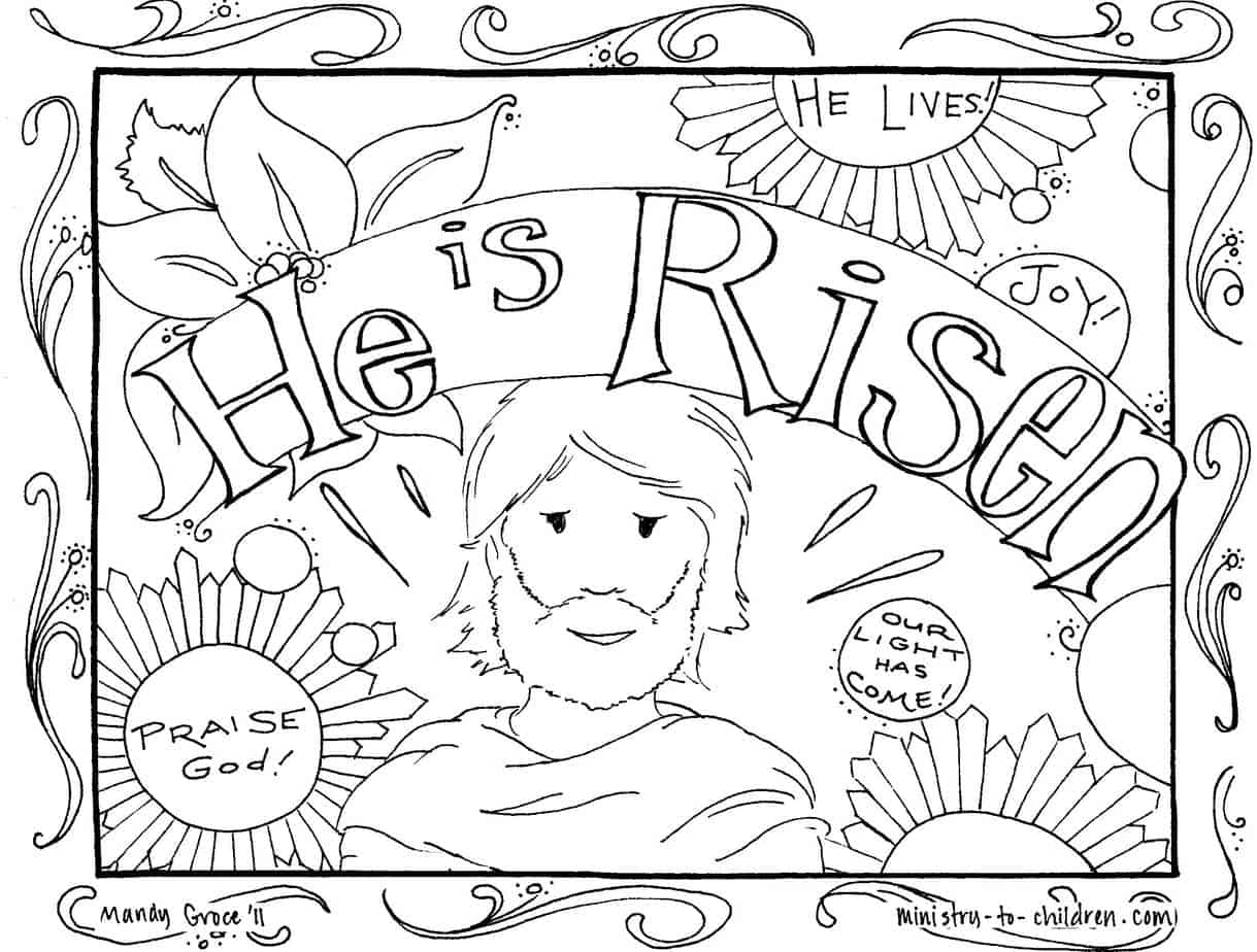 free printable easter coloring pages religious