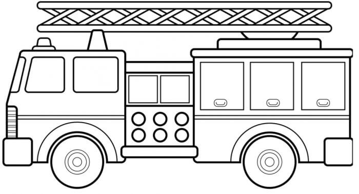 free printable fire truck coloring pages