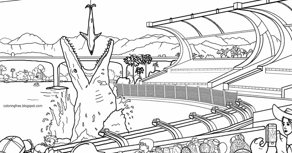 free printable jurassic park coloring pages