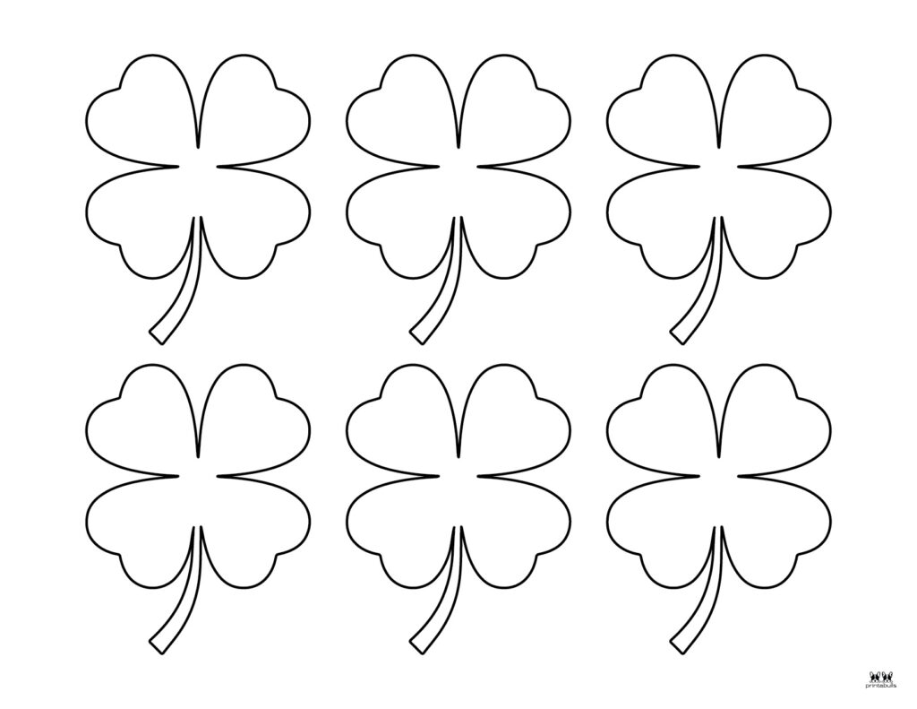 free printable shamrock template