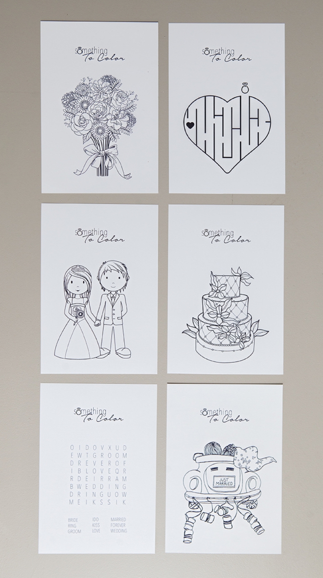 free printable wedding coloring pages for kids