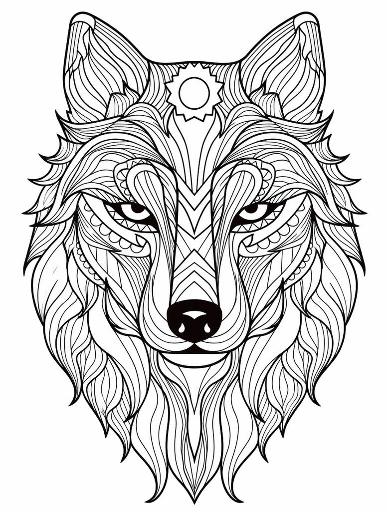 free printable wolf pictures