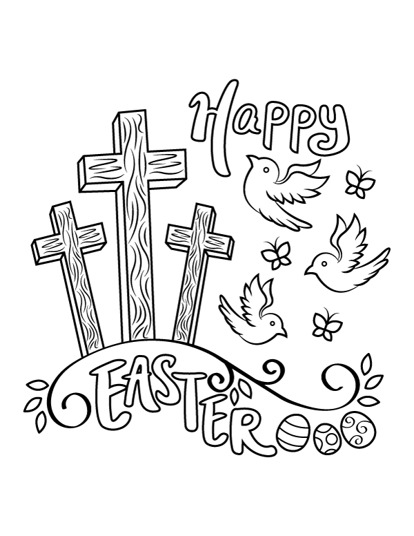 free religious easter coloring pages