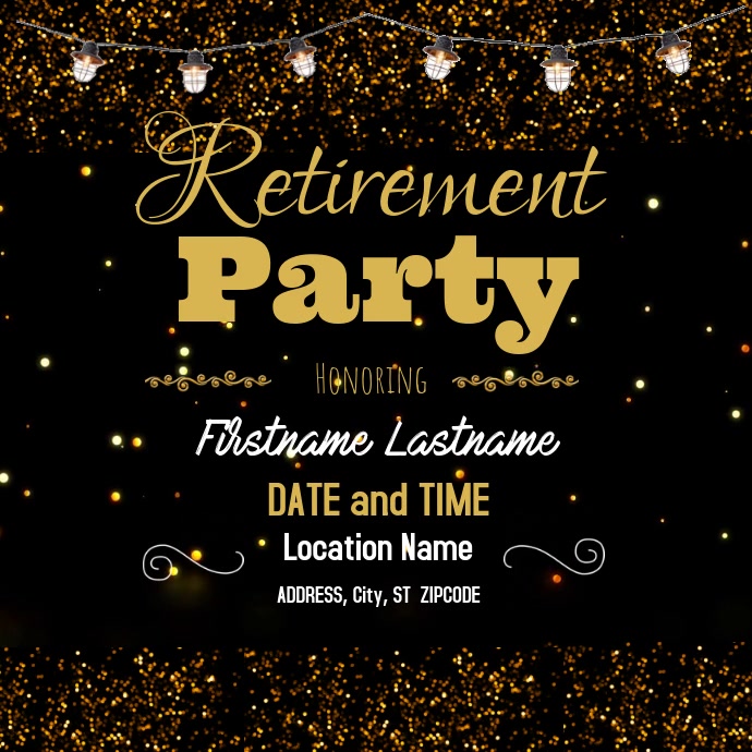 free retirement flyers templates