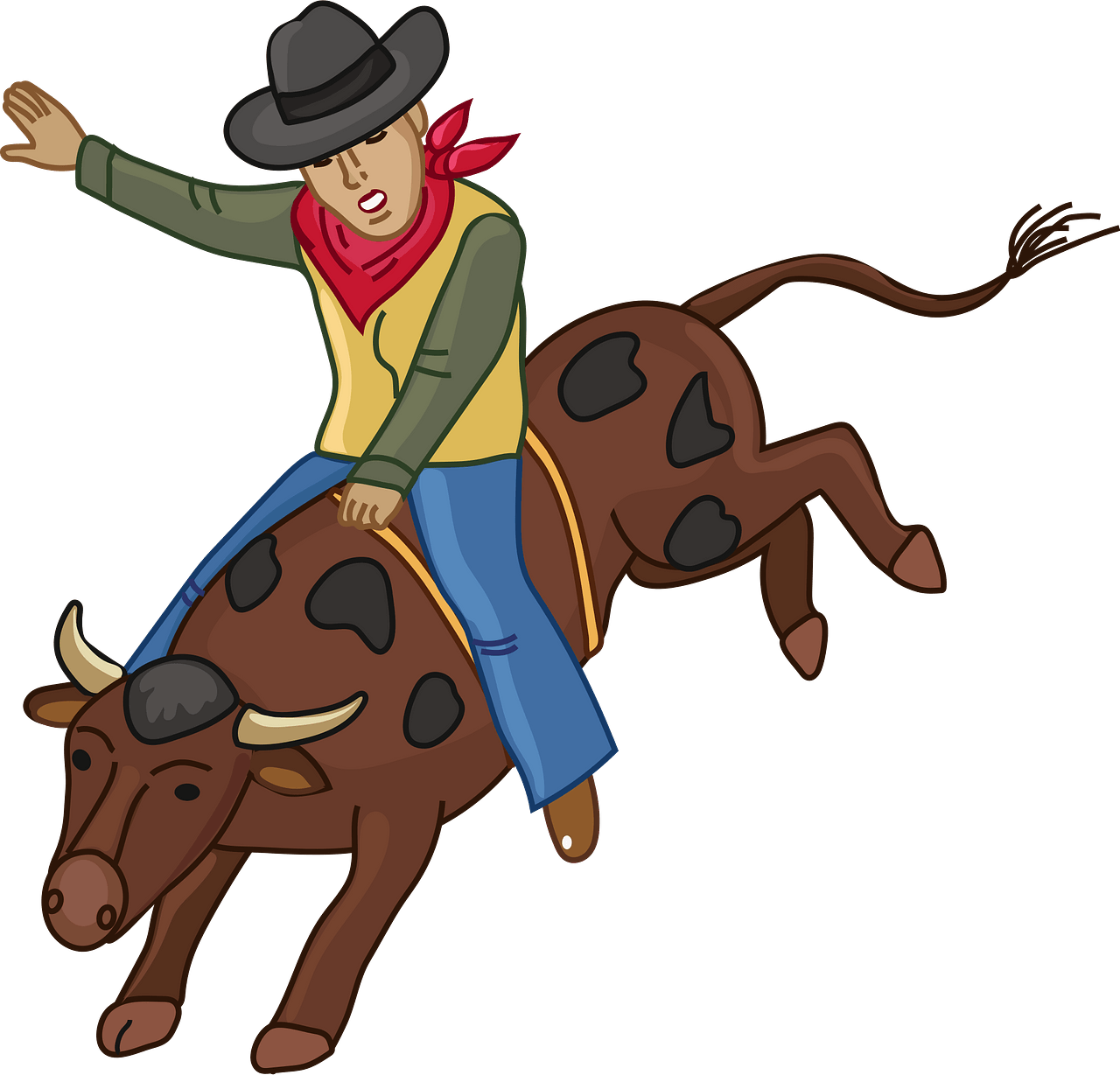 Bull Rodeo - Free vector clipart images on clipart library.com