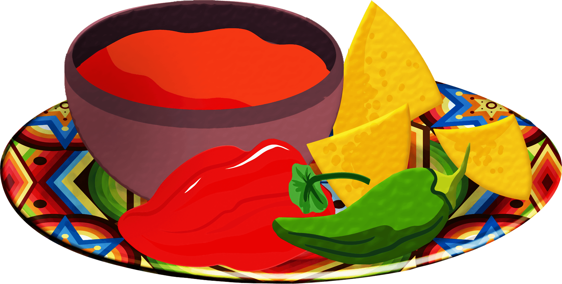 Salsa and chips - Free vector clipart images on clipart library.com
