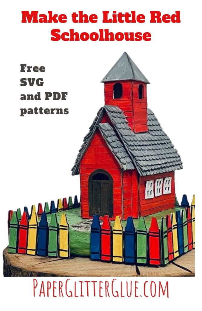 The Little Red Schoolhouse - Back to School Paper House - Paper ...