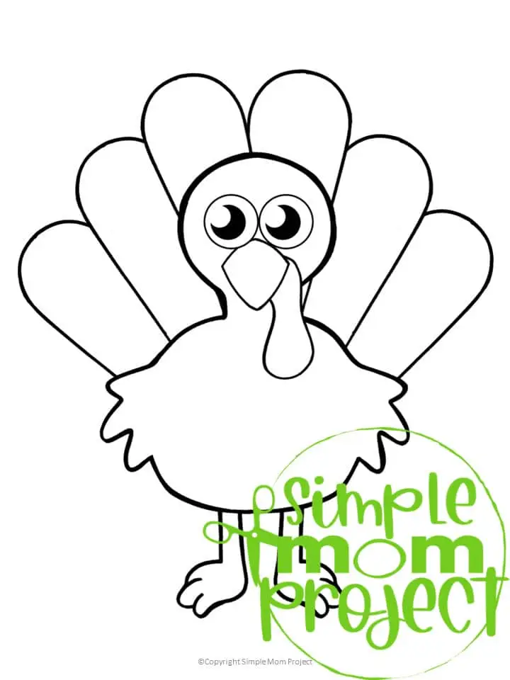 Free Printable Turkey Template – Simple Mom Project