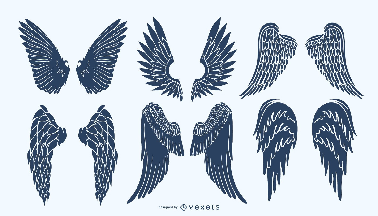 Angel wings Vector &amp; Graphics to Download