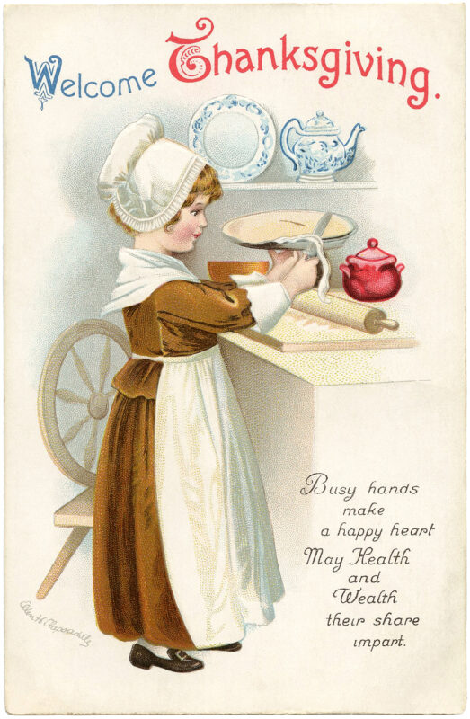 Free Vintage Thanksgiving Images + Gratitude Printable PDF