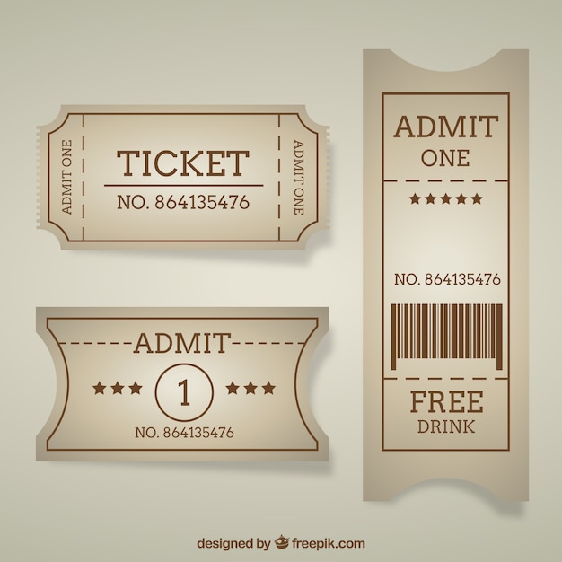 free vintage ticket template
