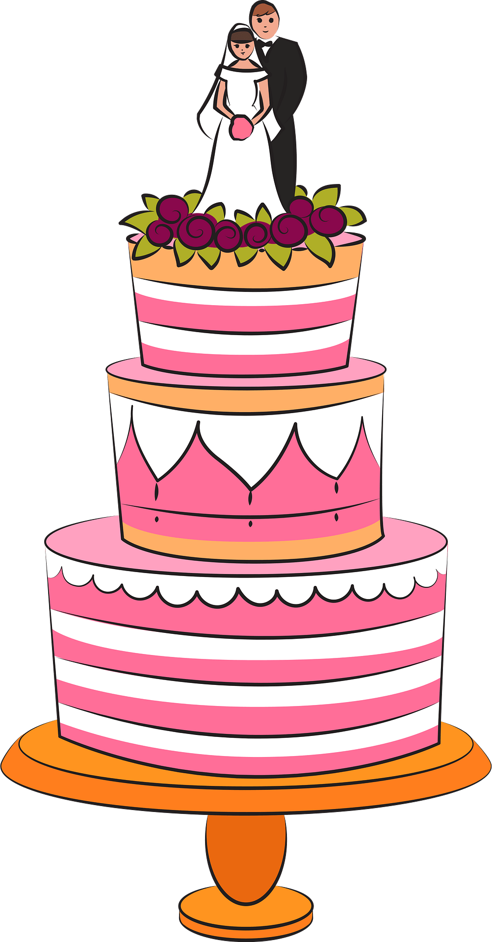 free wedding cake clipart