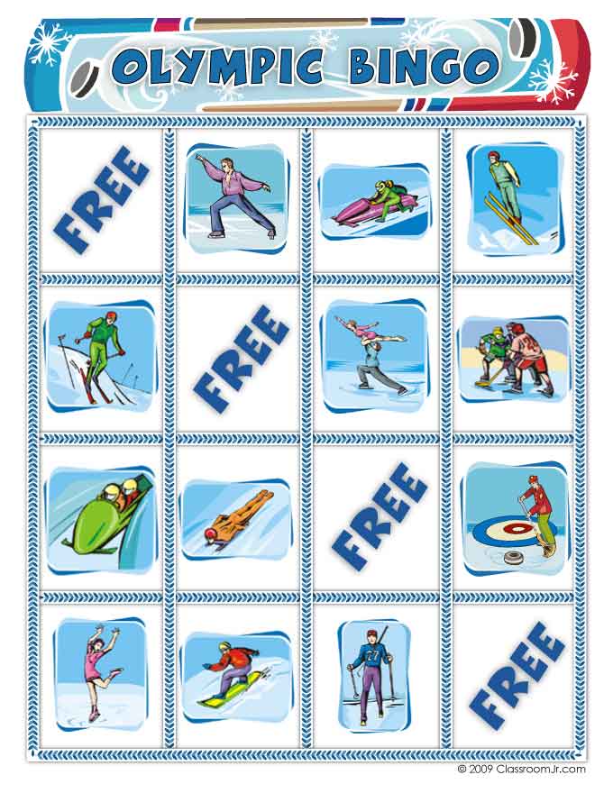 Free Winter Olympics Bingo Game | Woo! Jr. Kids Activities ...