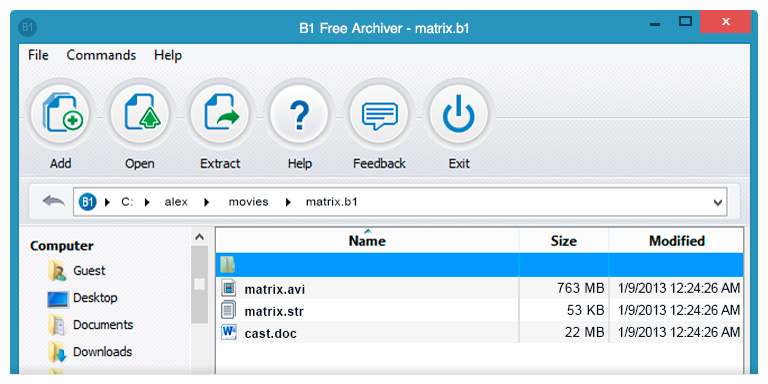B1 Free Archiver