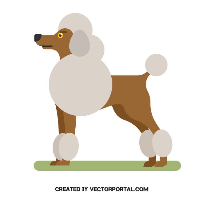 french poodle clipart