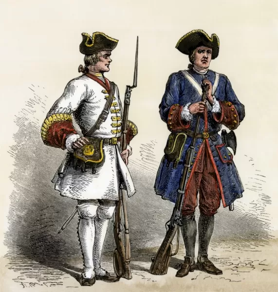 Photo Mug (11 oz) of French soldiers in North America, early 1700s