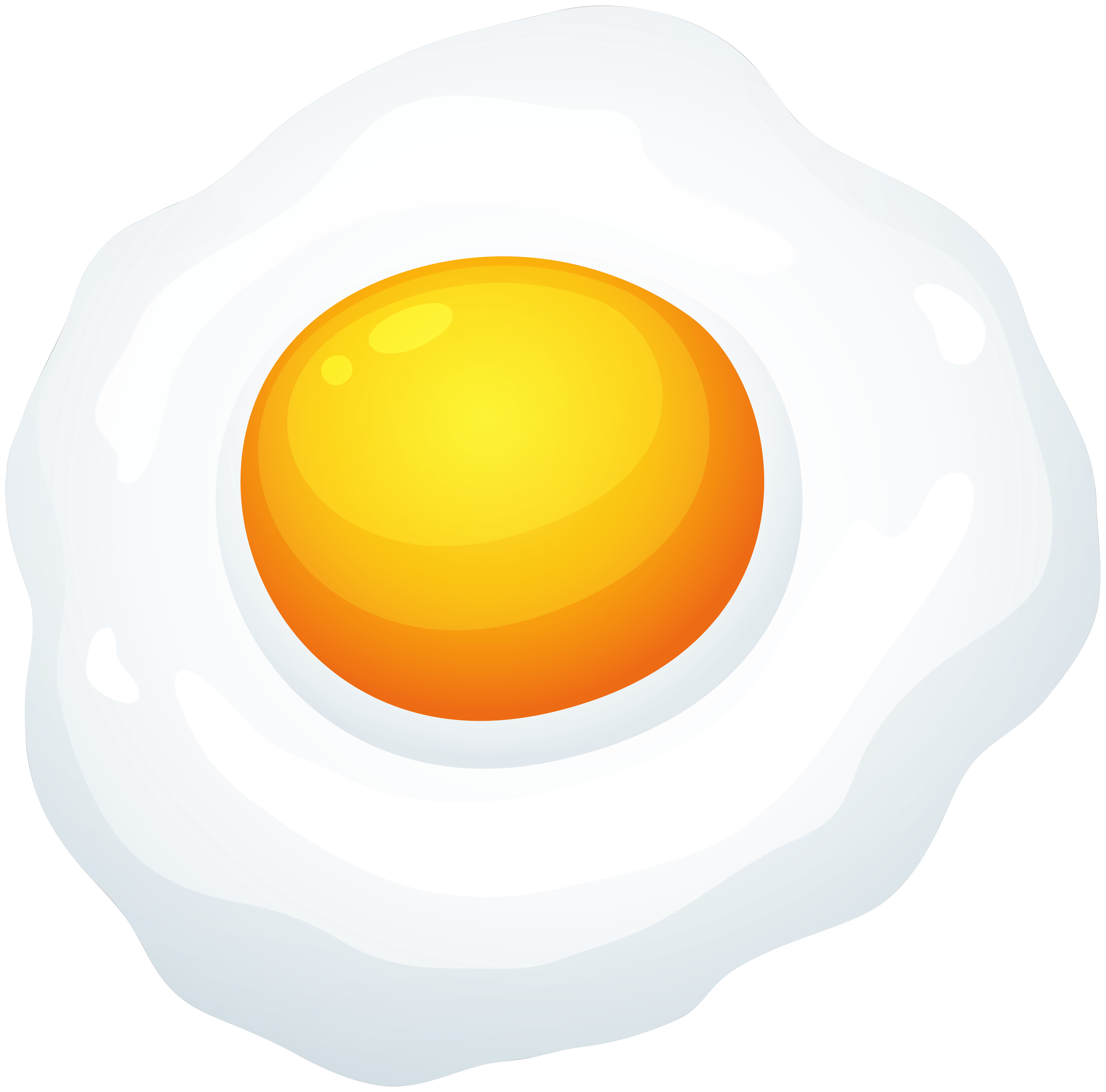 Fried egg PNG transparent image download, size: 8000x7899px