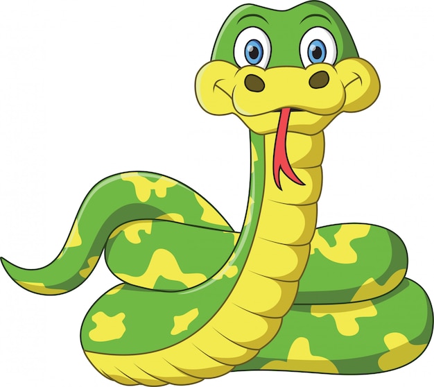 friendly snake cliparts