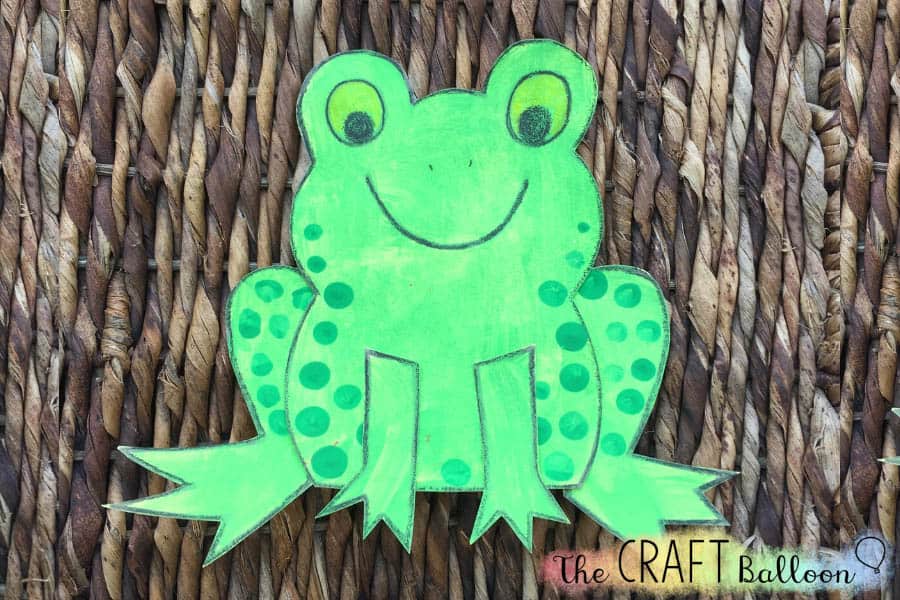 frog craft template