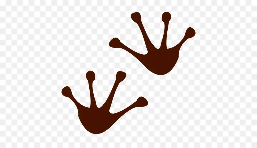 frog footprints cliparts