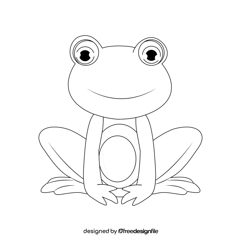 frog outline clipart 2024