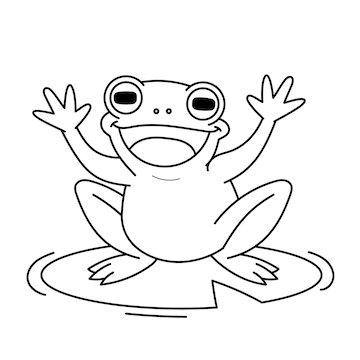 frog outline