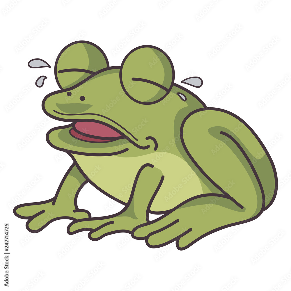 frowny frog cliparts