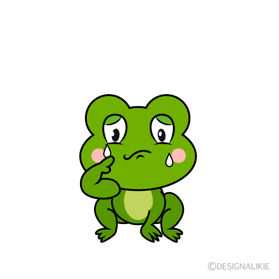 frowny frog cliparts