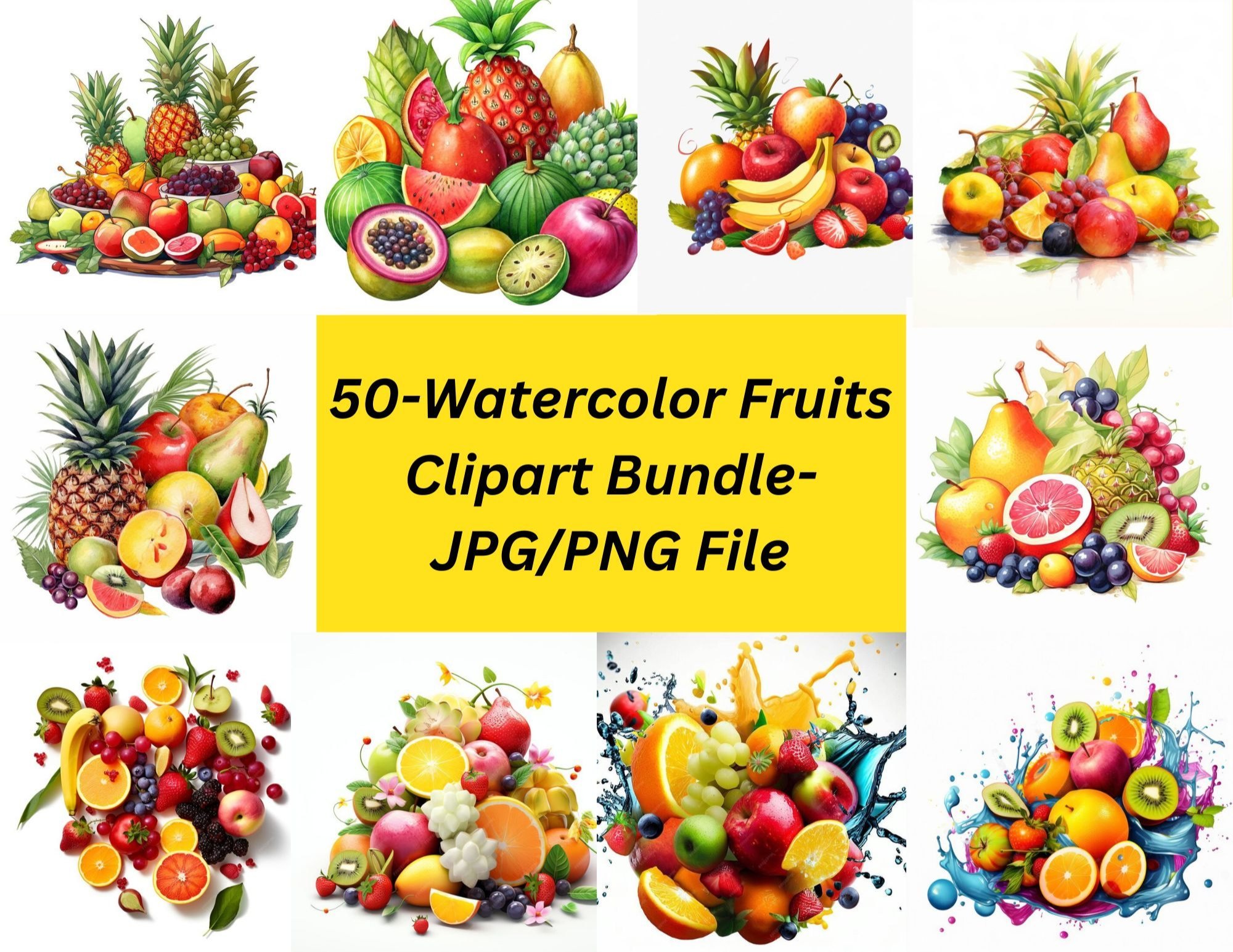 fruit background cliparts 2024