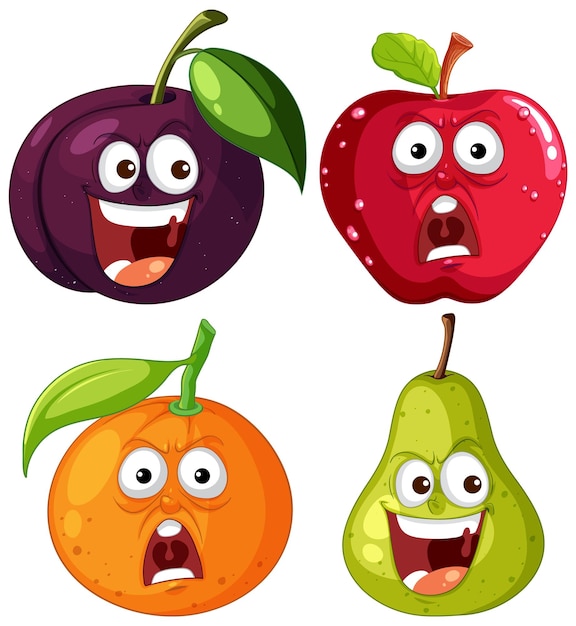 fruit cartoon cliparts