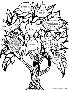 fruits of the holy spirit coloring pages