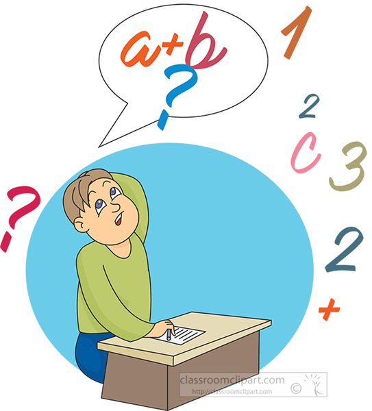 frustrated student cliparts