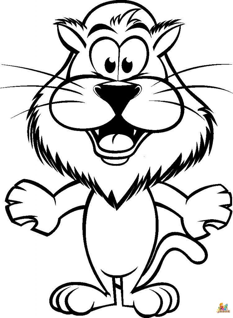 funny animal coloring page