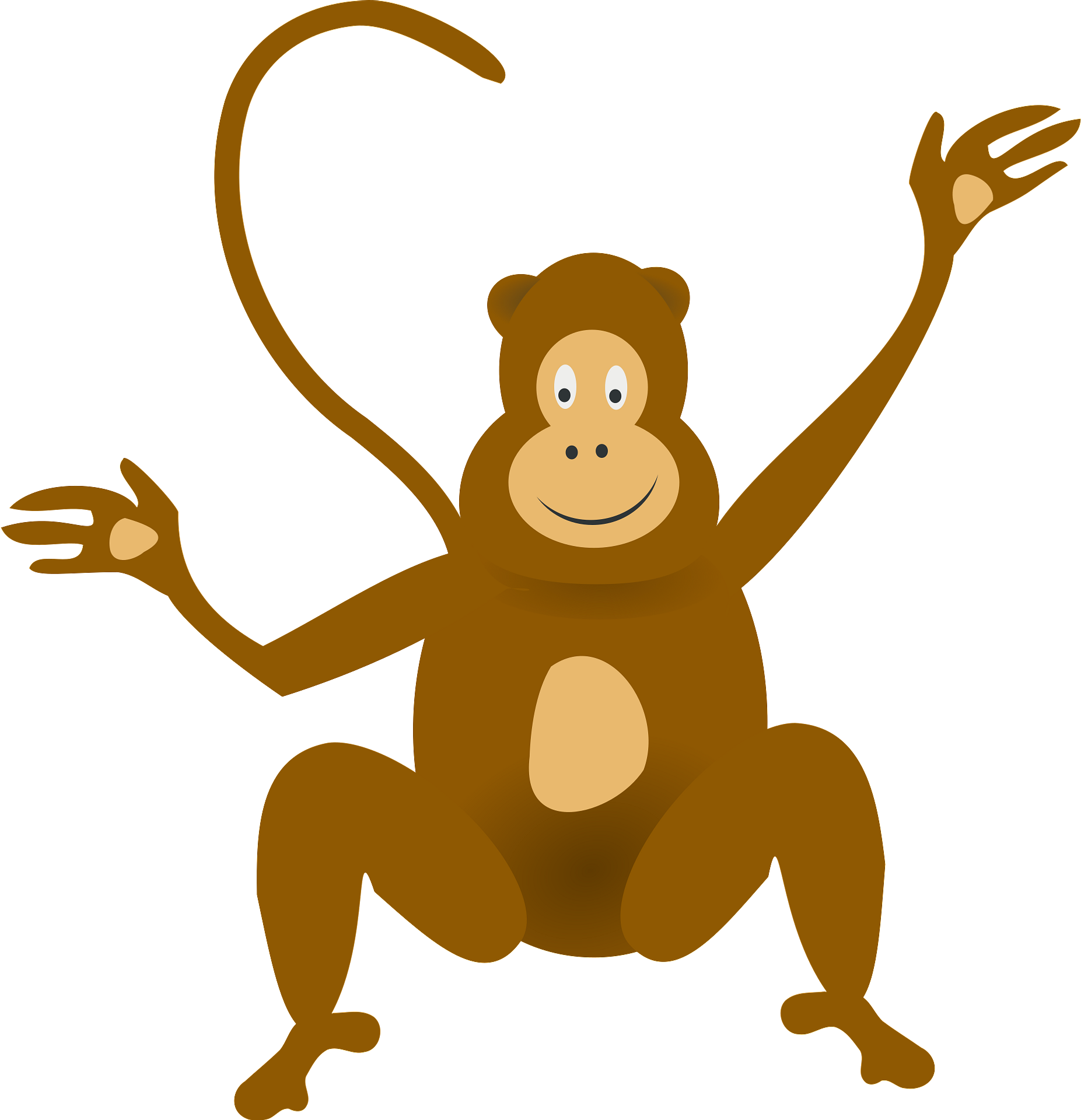 funny monkey cliparts