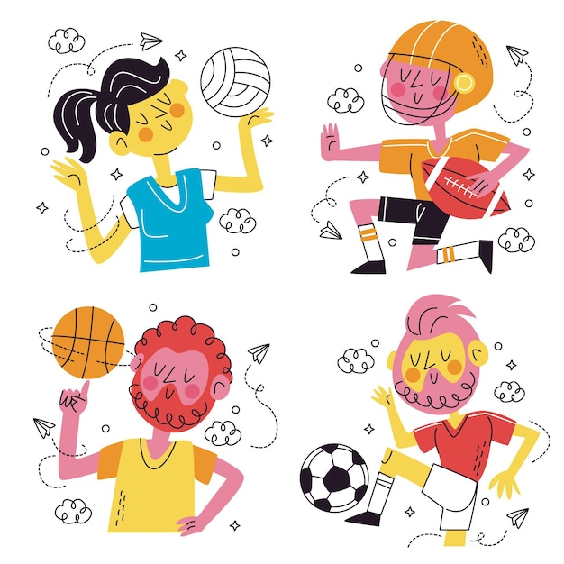 funny sports cliparts