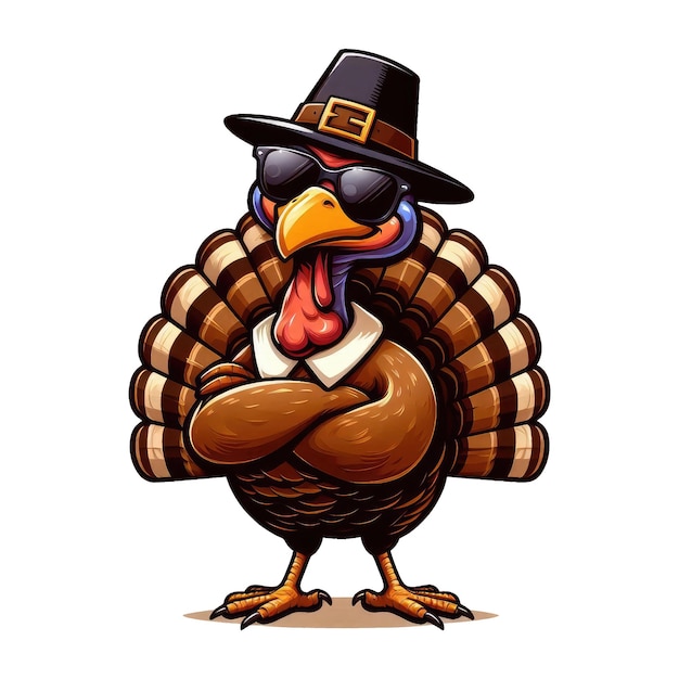 funny turkey clipart 2024