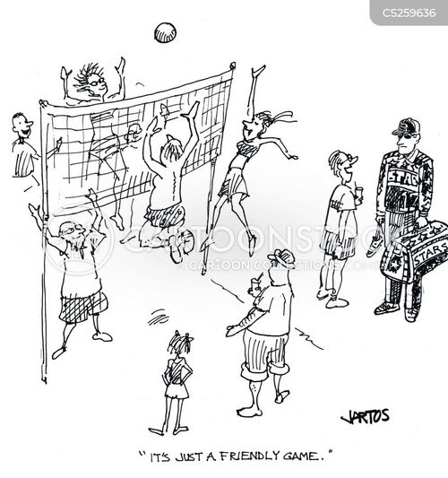 funny volleyball cliparts