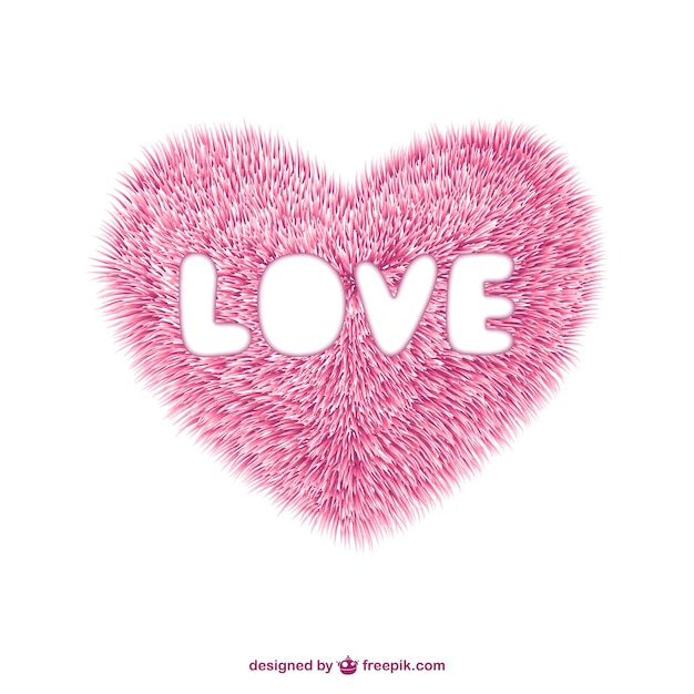 fuzzy heart cliparts