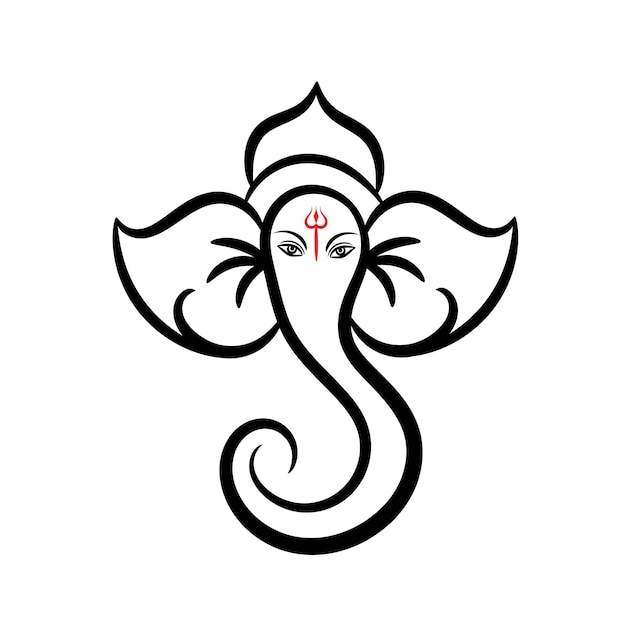 ganesha outline