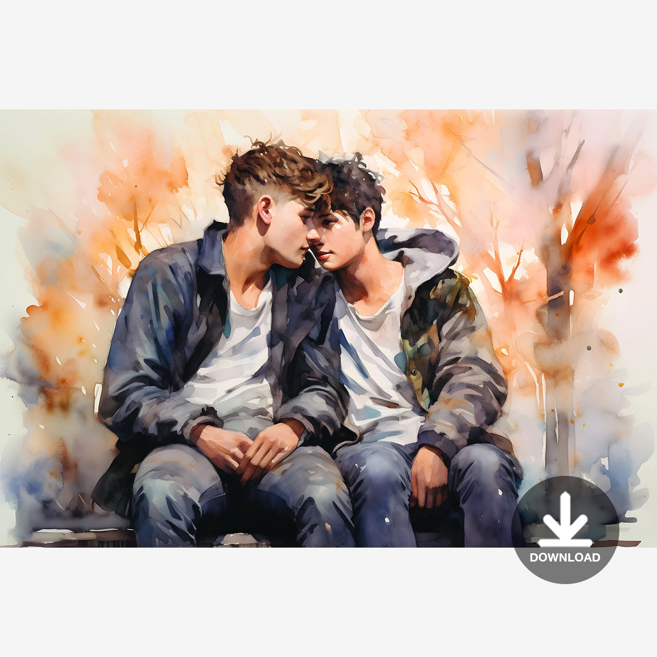 gay romance cliparts