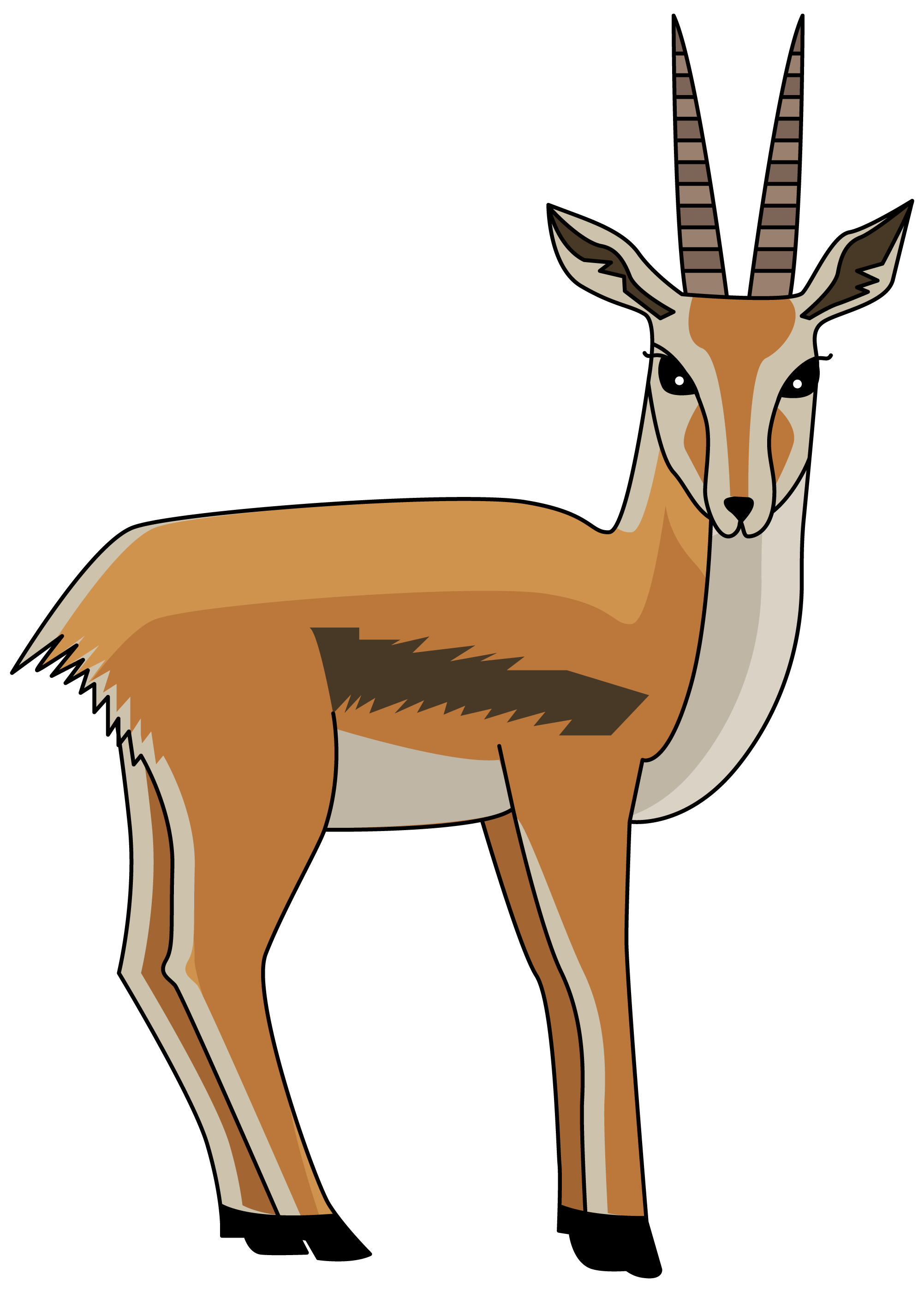 9 Free Gazelle Clipart Images