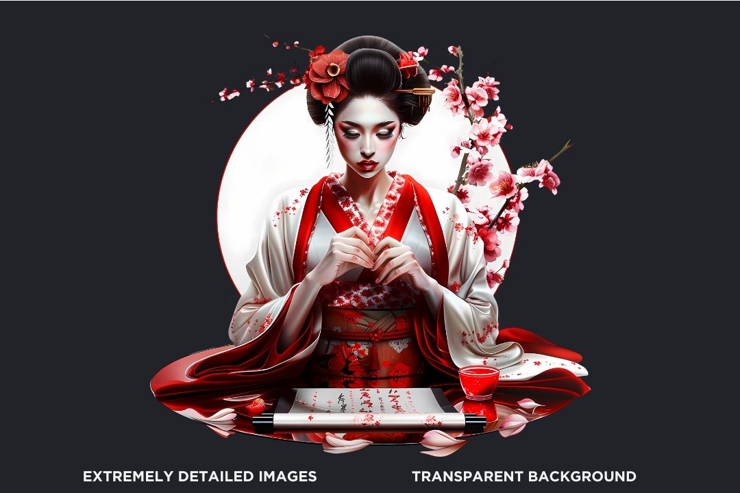 geisha cliparts 2024