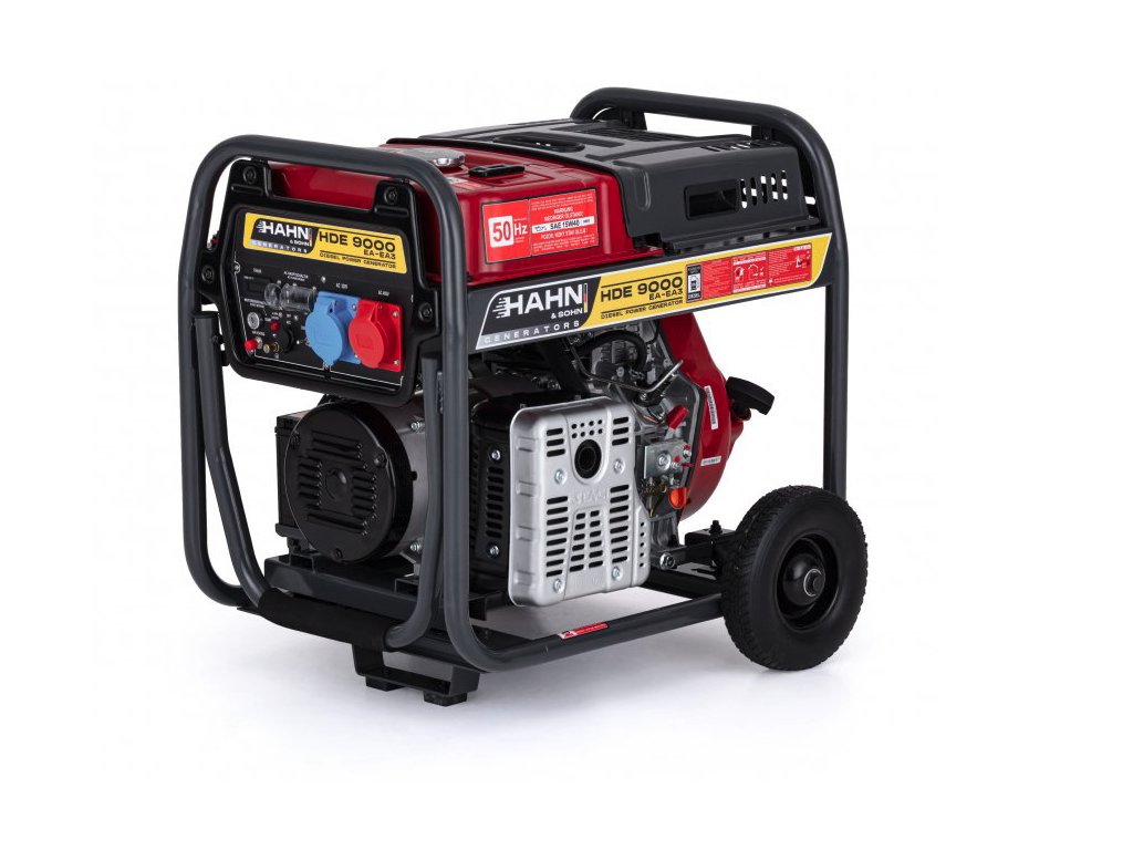 OUTLET - Hahn &amp; Sohn Diesel Generator HDE 9000 EA-EA3 1/3 - 6,5 kW Euro 5