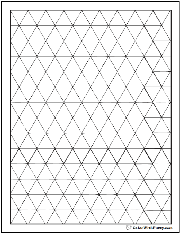 geometric shape coloring pages