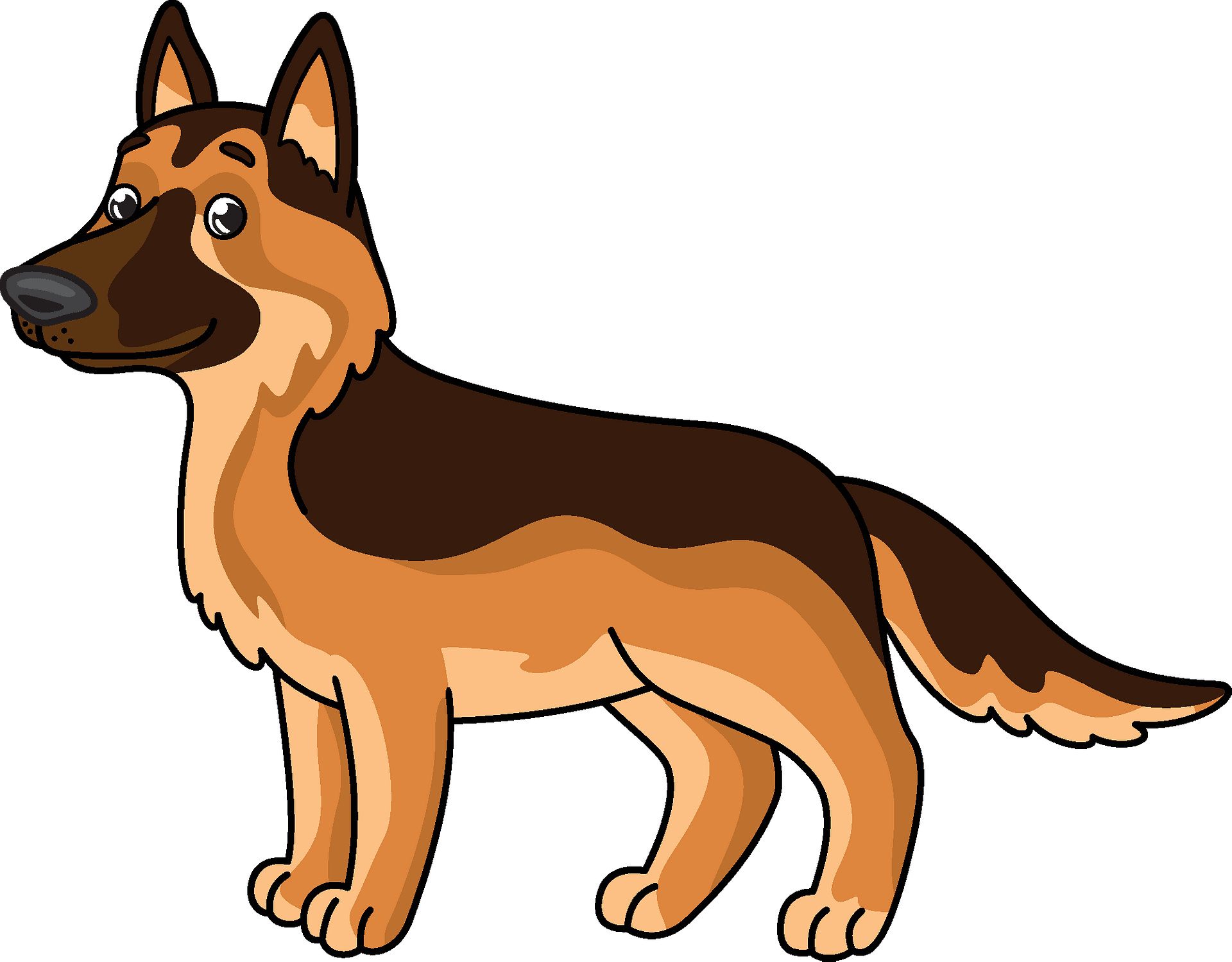 german shepherd clipart